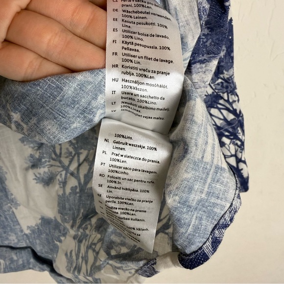 COS French Etoile blue linen set - Picture 15 of 16